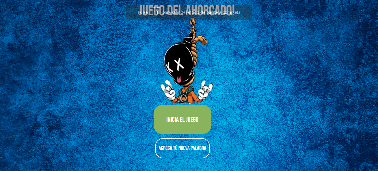 Proyecto: Juego del ahorcado